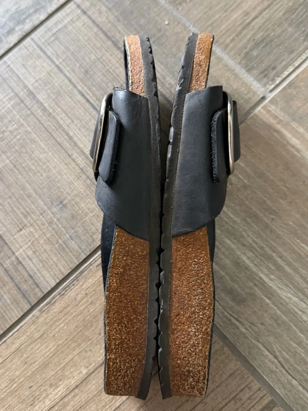 Birkenstock Madrid Big Buckle Nubuck Sandals size 10